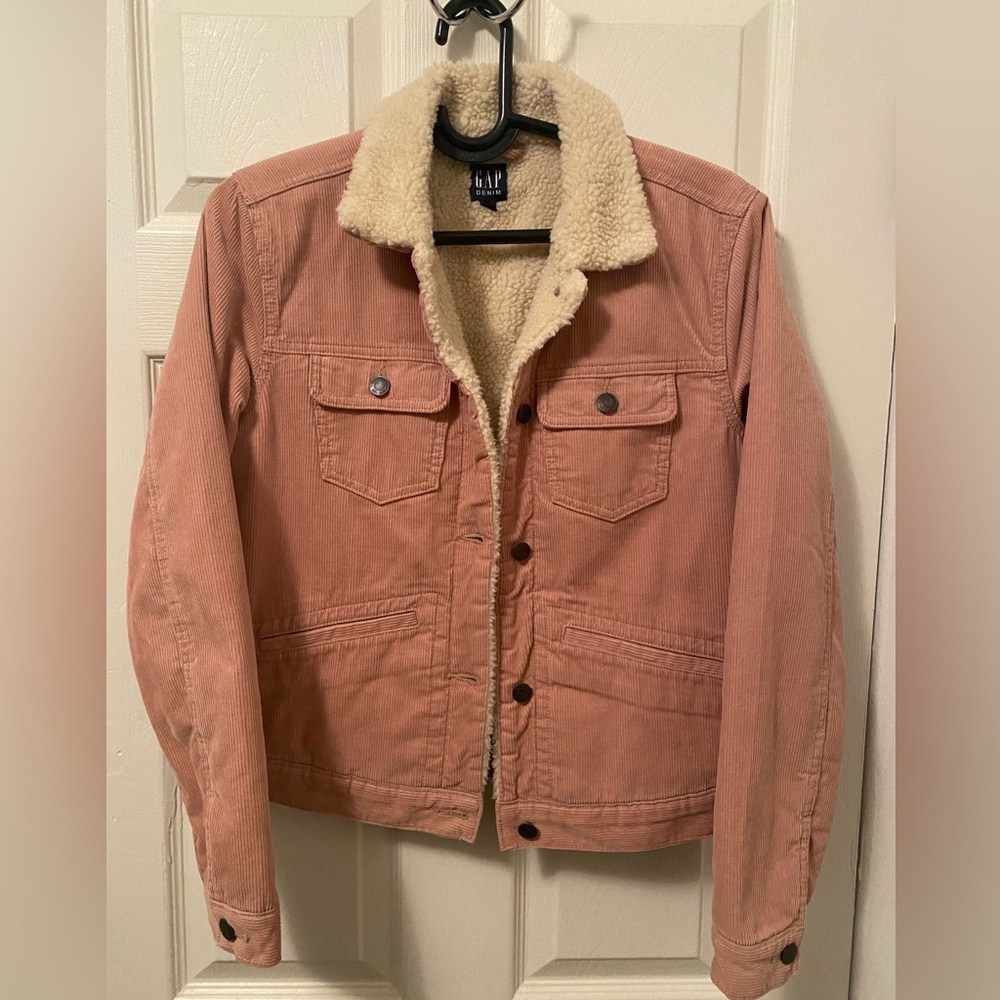 Gap Factory Vintage Denim Sherpa Jacket Size XS - Picture 14 of 14